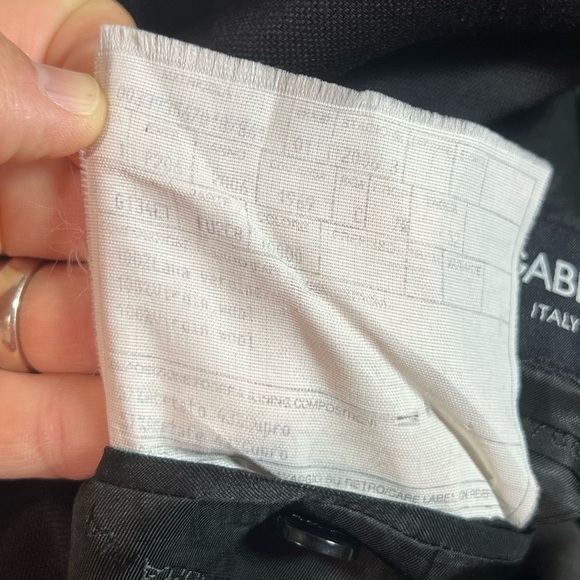 Dolce & Gabbana D&G 42R 100% Lana Wool Solf Elegant Black Blazer Made in Italy - Picture 7 of 14